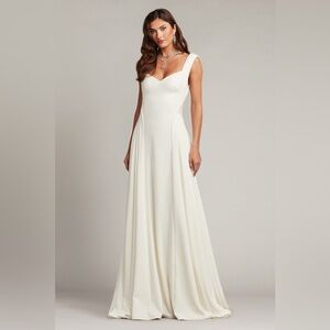 TADASHI SHOJI - CALLAWAY DRAPED OPEN BACK GOWN